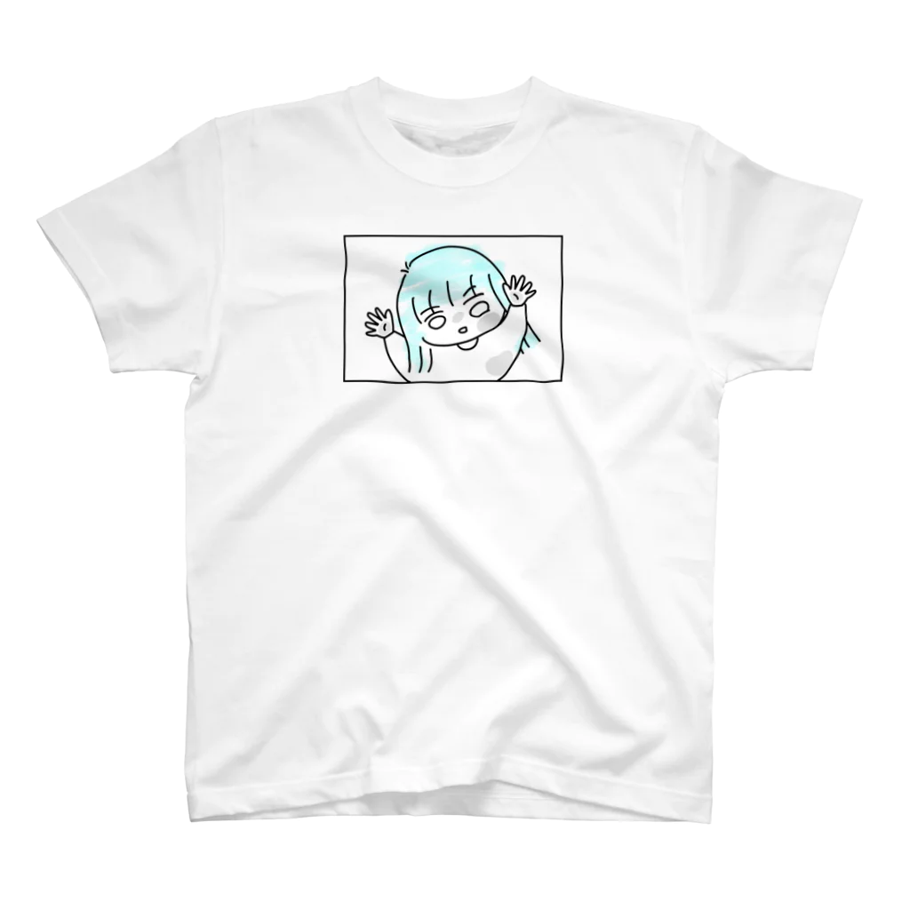 自由工房 suzuri店のくっつく娘 スタンダードTシャツ