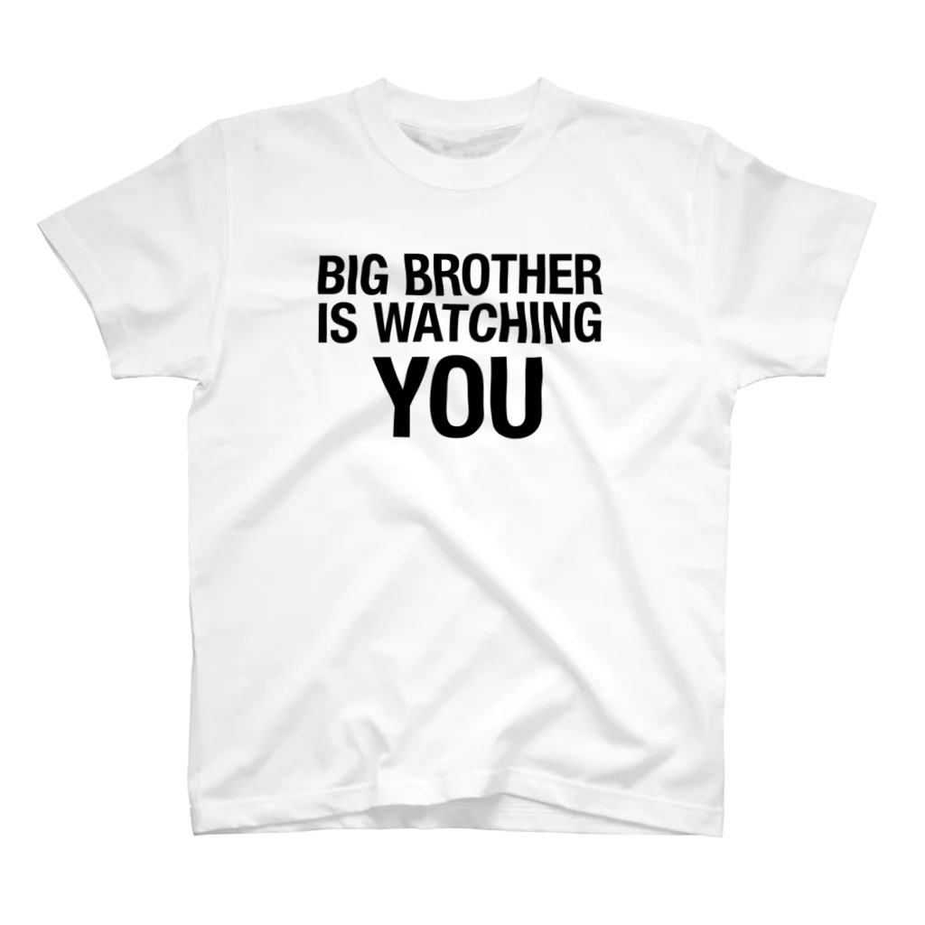 くらげの1984年 BIG BROTHER （黒文字） スタンダードTシャツ