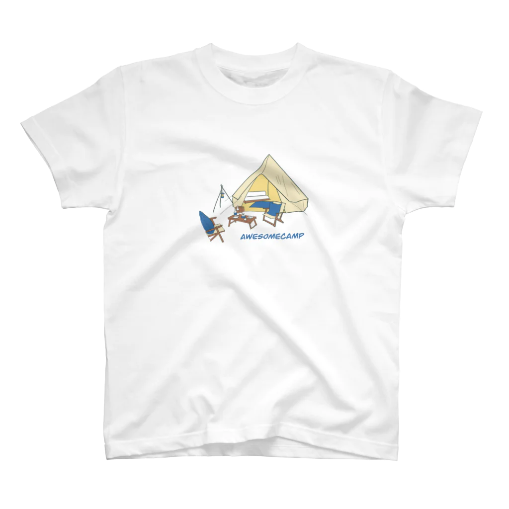 ライトスターのAWESOME  CAMP（母作） スタンダードTシャツ