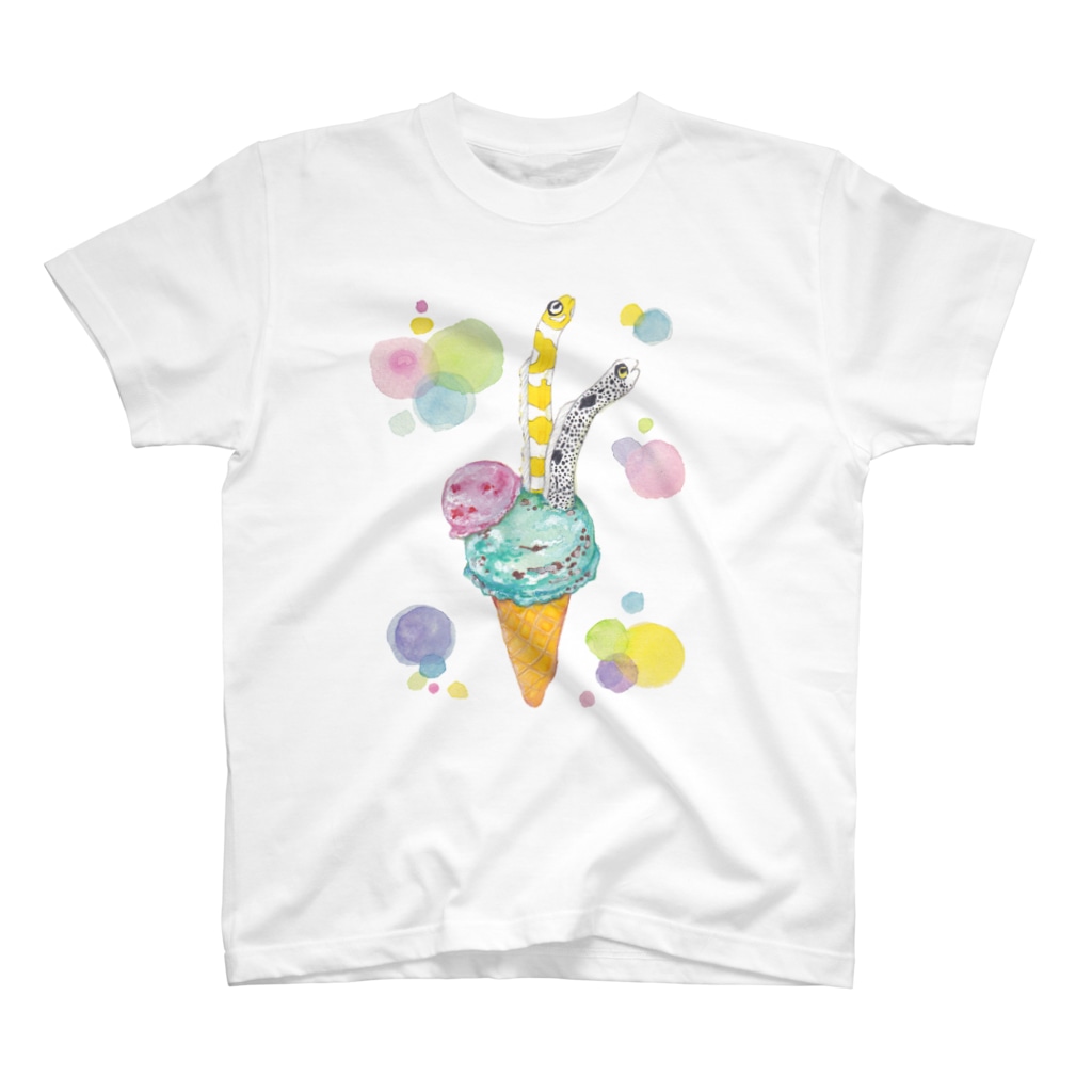 かず乃子のチョコミントアイス　チンアナゴ　トッピング T-Shirt