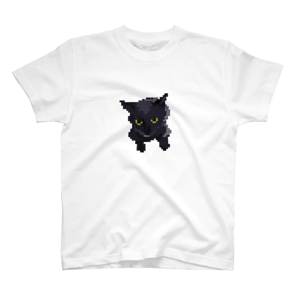 たかはしの店の黒猫 (ドット) Regular Fit T-Shirt