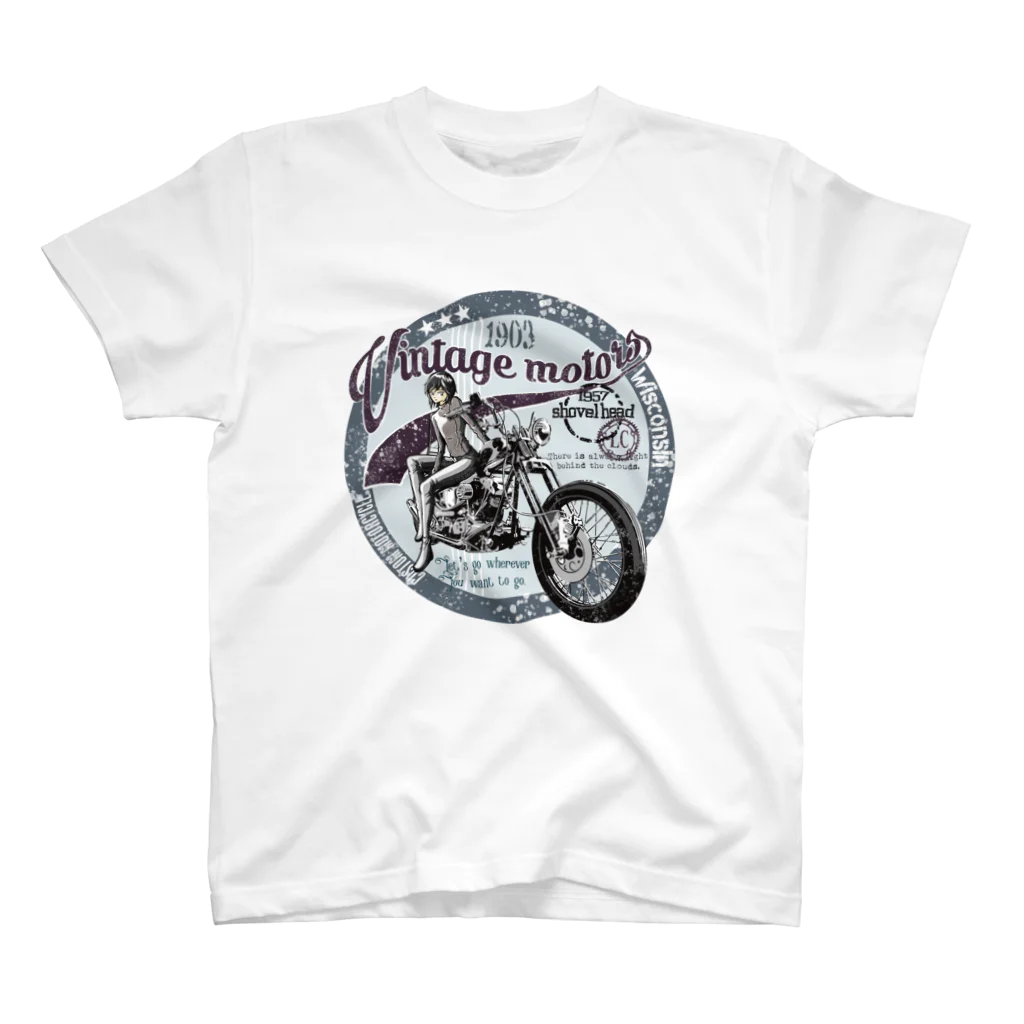 Last Chapterの【vintage motors】ビンテージモータース スタンダードTシャツ