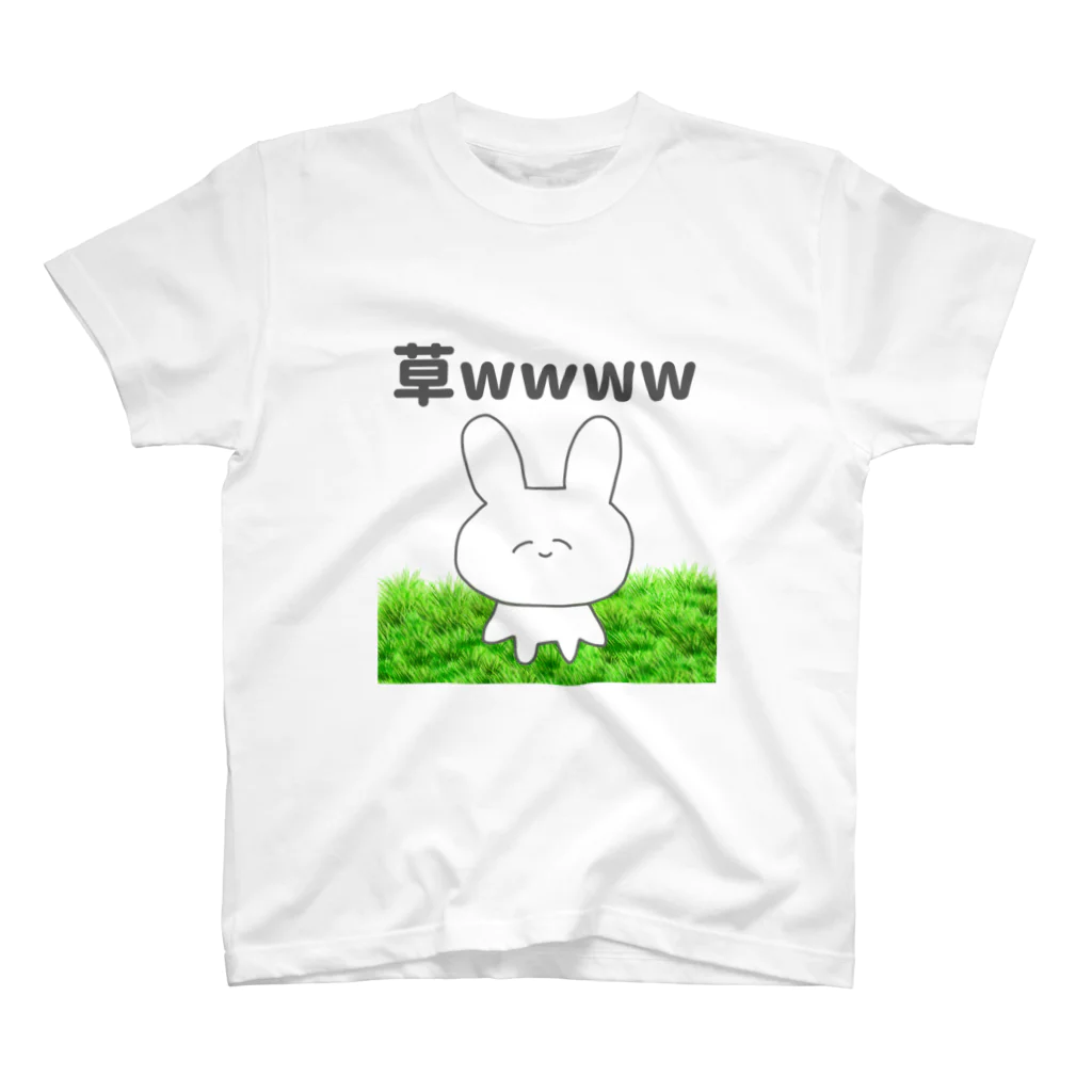 美人ちゃん🐰LINEスタンプの草wwww スタンダードTシャツ