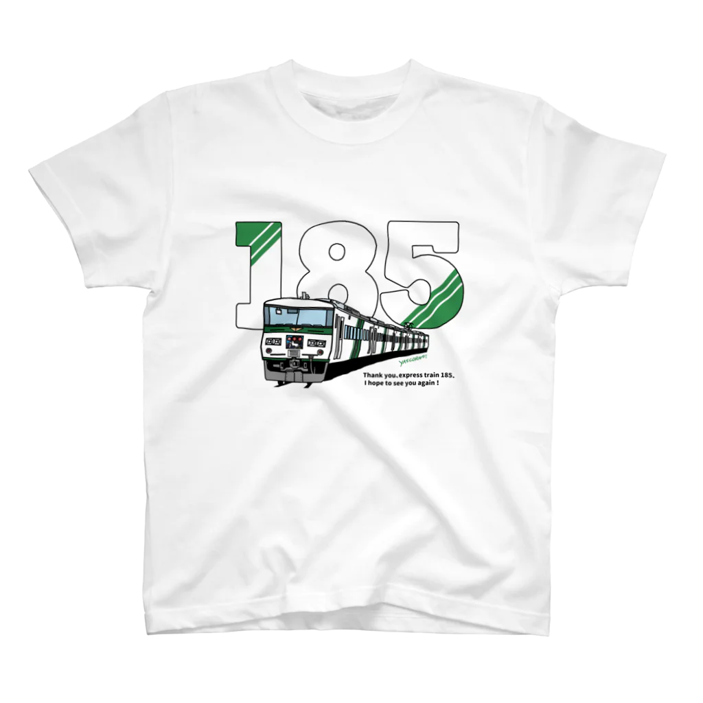 やすこーん（YASCORN）鉄道の鉄道：「踊り子」185系デザイン（淡色用） Regular Fit T-Shirt