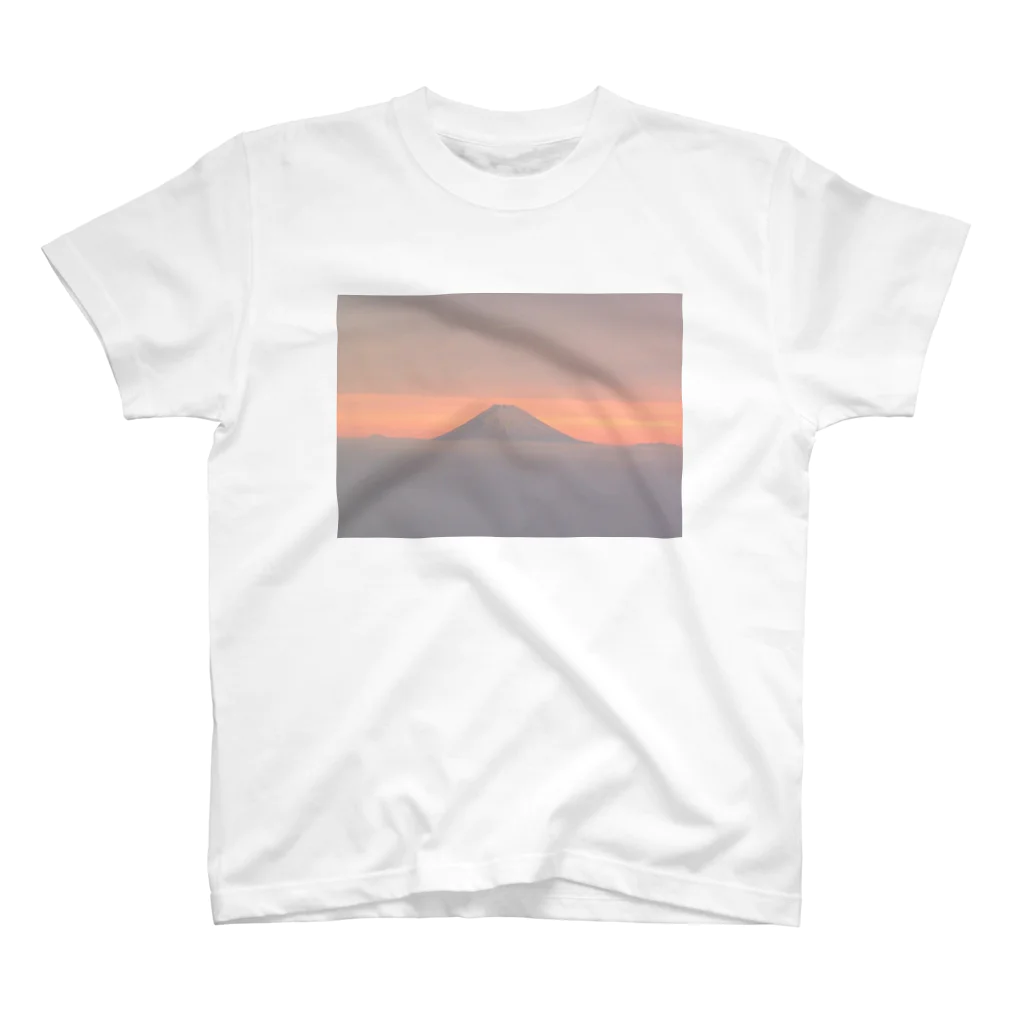 Chiro@Laboの富士山　夕暮れ スタンダードTシャツ