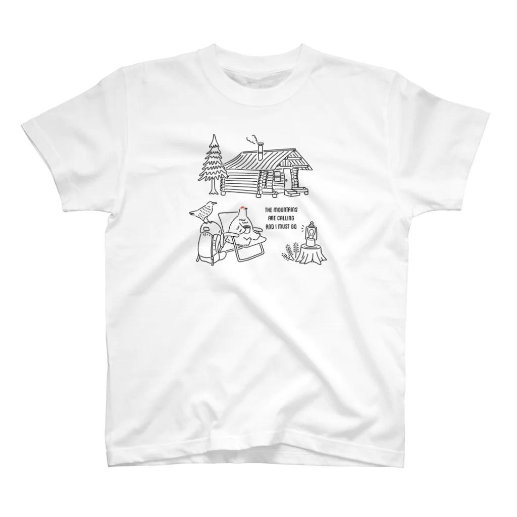 mmfumの今夜は山小屋でのんびりしよう スタンダードTシャツ