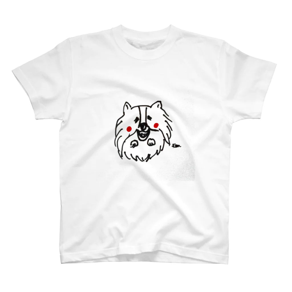 ふあもこっぺのはにかむぱぴよん Regular Fit T-Shirt