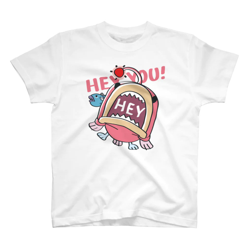 イラスト MONYAAT のHEY YOU!*釣れたかもA* スタンダードTシャツ