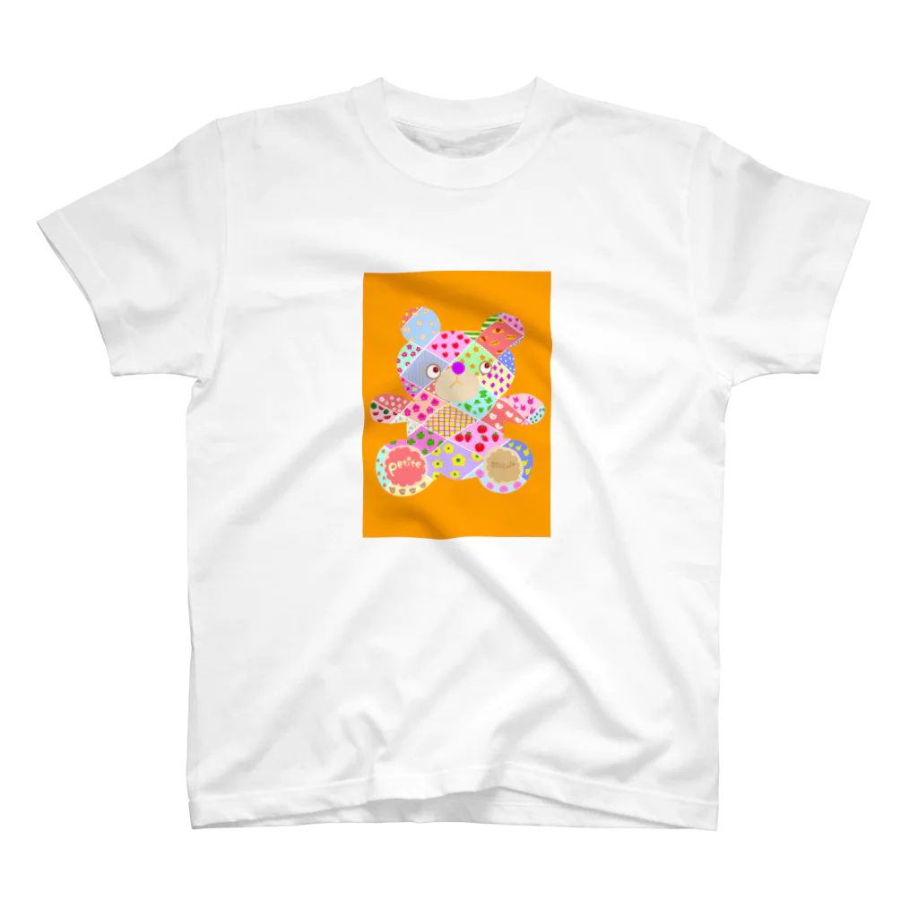 petite_Illustのモノトーンくちびる子Tシャツ スタンダードTシャツ