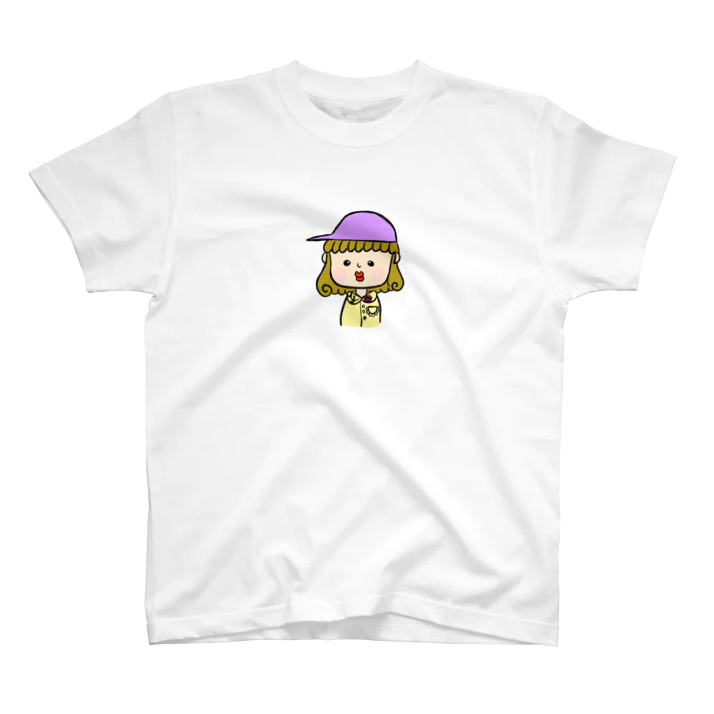 petite_Illustのカジュアルくちびる子 スタンダードTシャツ