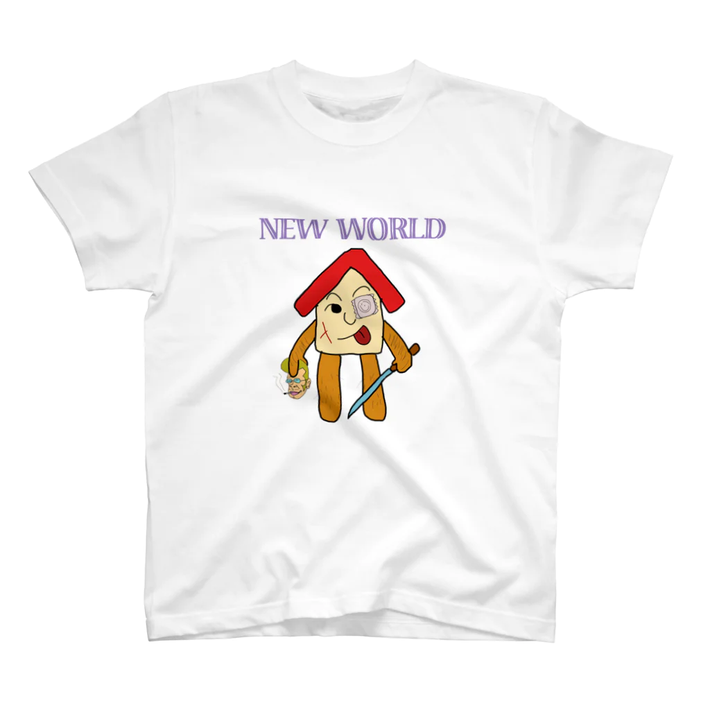 MORESODAのHOMEゆるキャラ　NEWWORLDORDER スタンダードTシャツ