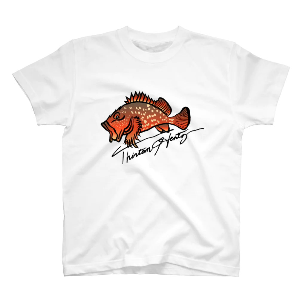 13Hzの13Hz ROCKFISH スタンダードTシャツ