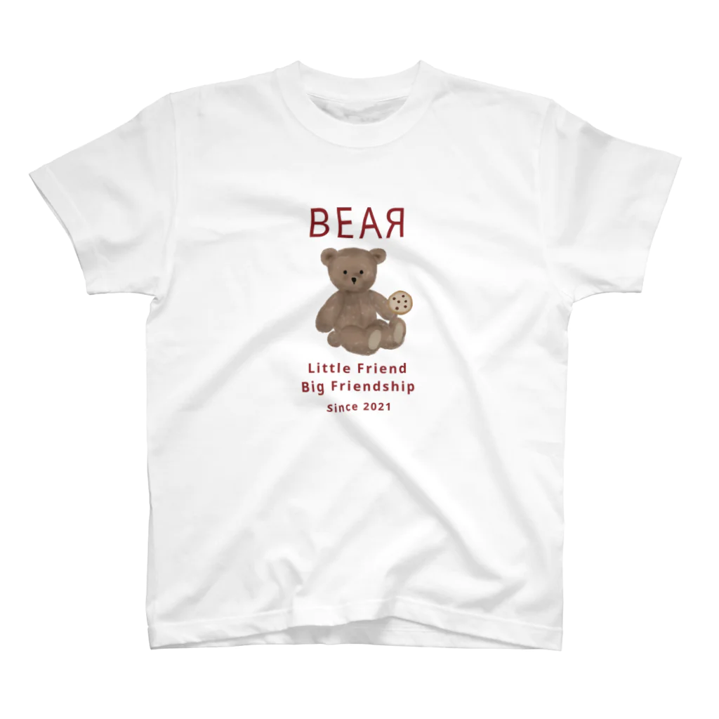 CAFEkomkomのBEARティーシャツ Regular Fit T-Shirt