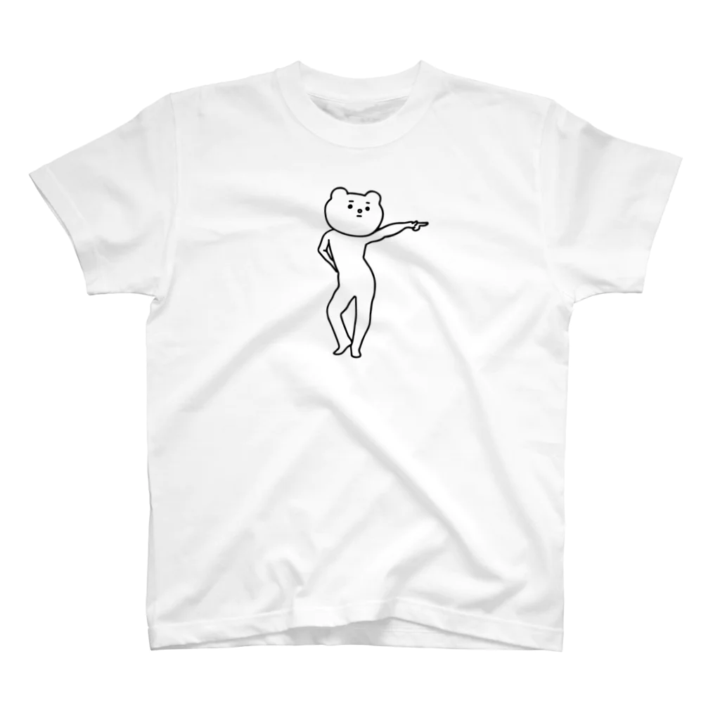 Mintoキャラクターストアのベタックマ ポーズTシャツ（白） スタンダードTシャツ