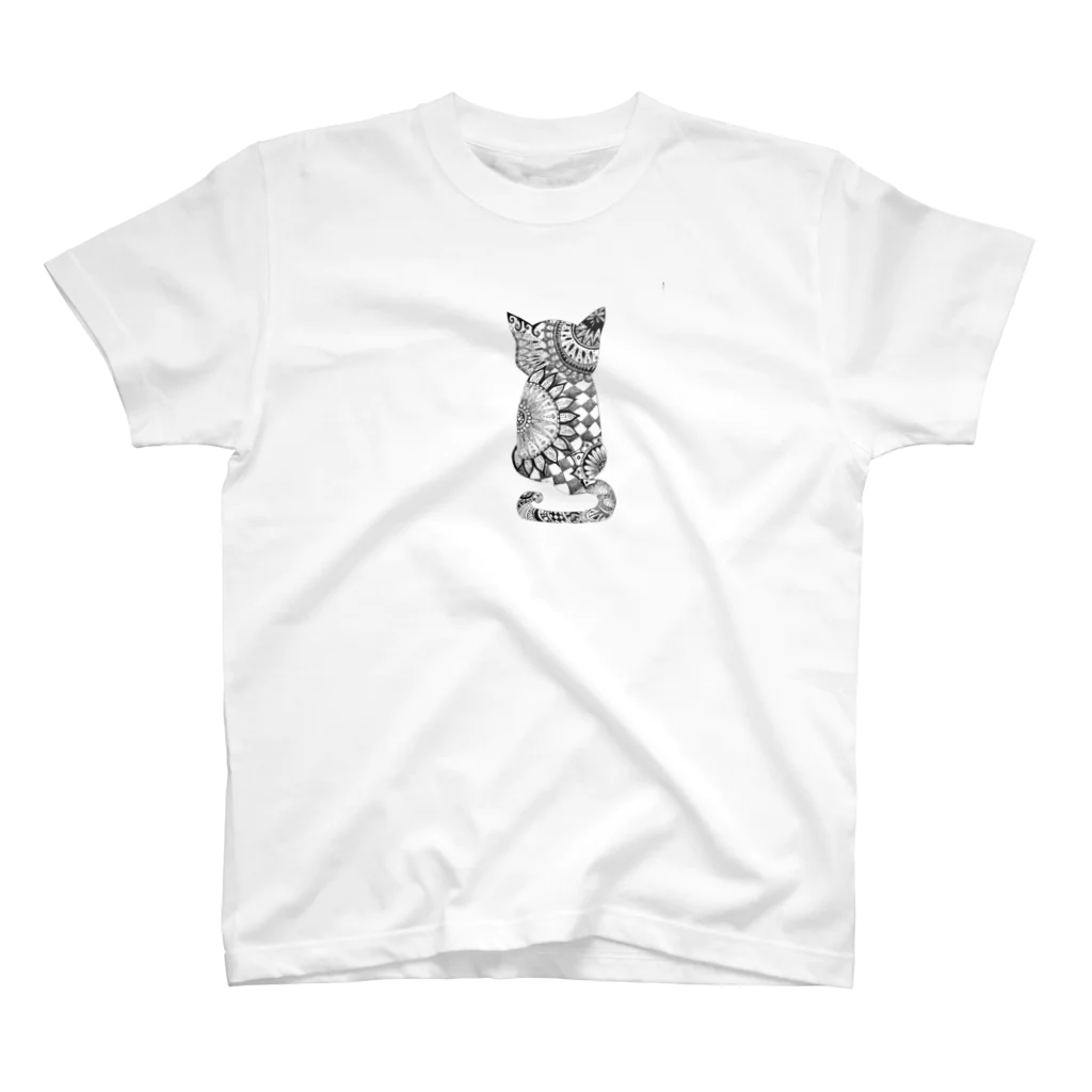 たまっちのモノクロキャット Regular Fit T-Shirt