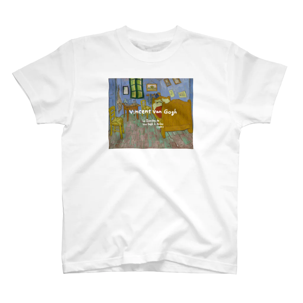 pinaのグッズの絵画にまざるオカメチャン:ゴッホ Regular Fit T-Shirt
