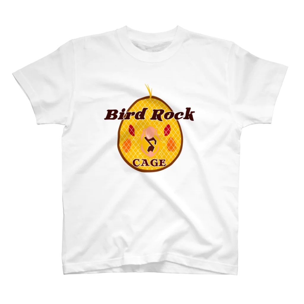 レコードの巣のBird Rock Cage オカメインコ スタンダードTシャツ