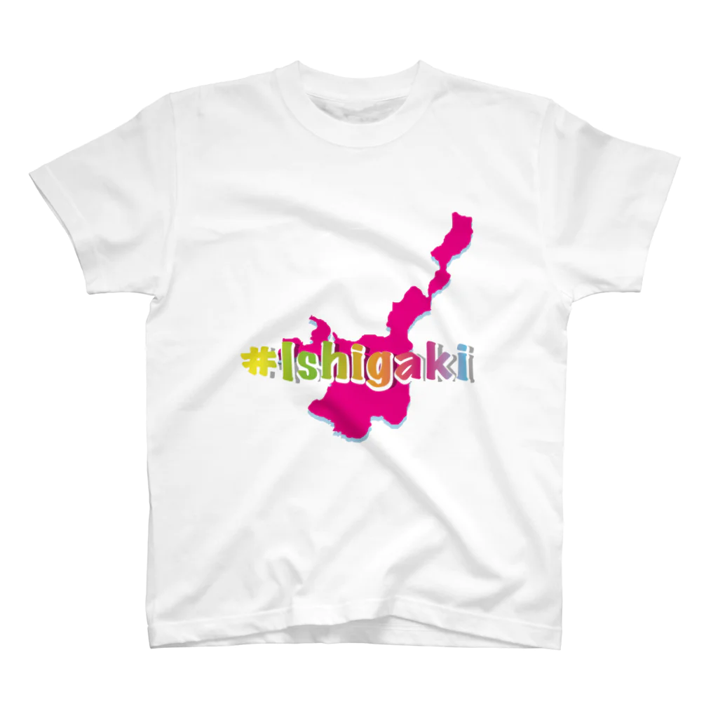 yaeyama-shopの＃IshigakiトロピカルVer スタンダードTシャツ