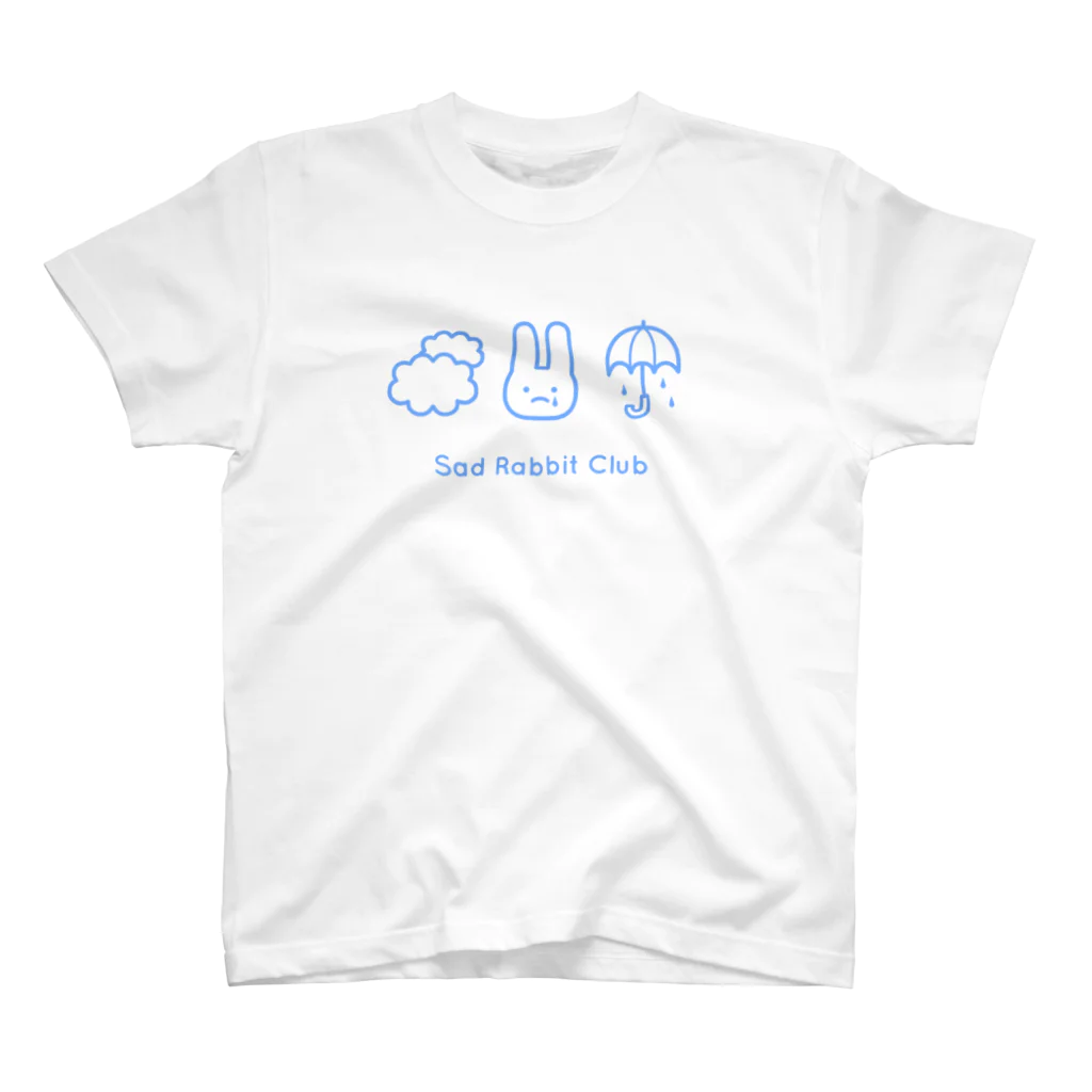 IENITY　/　MOON SIDEの【IENITY】Sad Rabbit Club #Blue Regular Fit T-Shirt