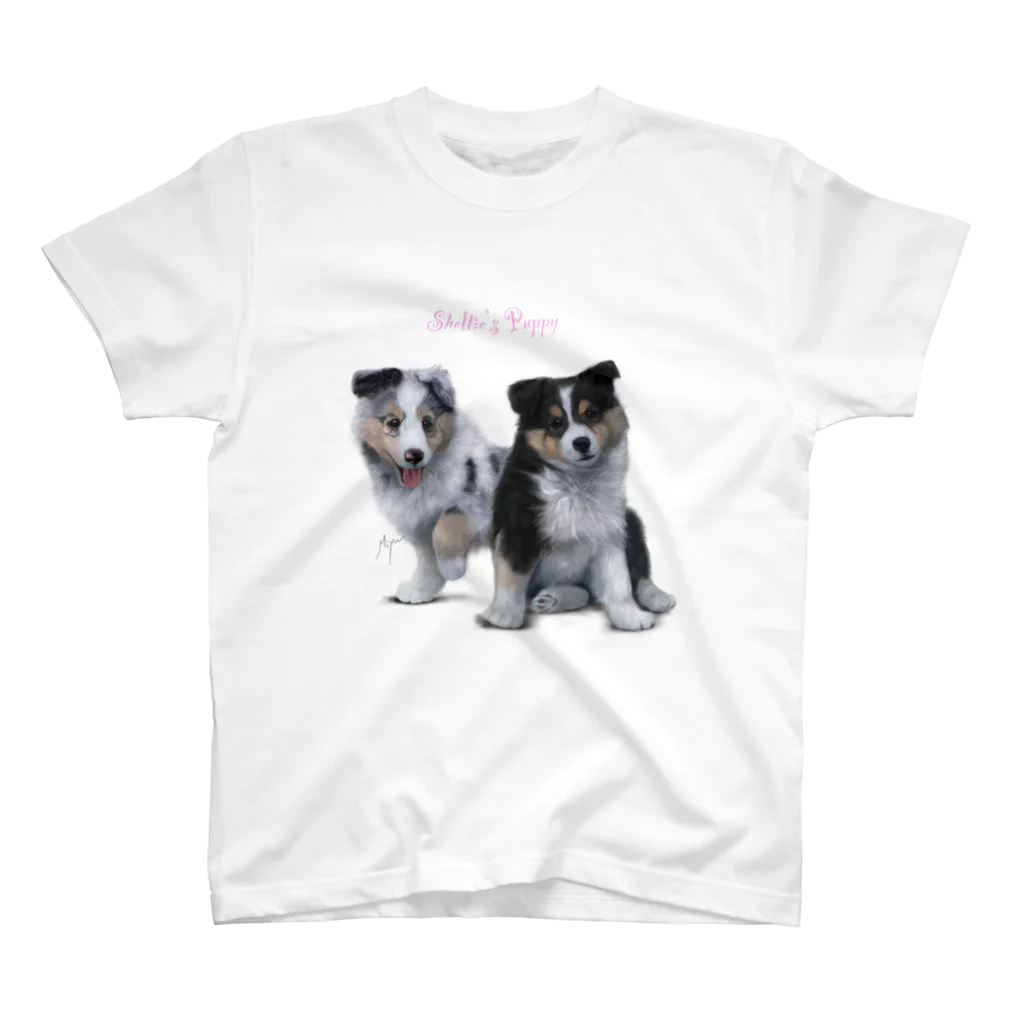 しぇるーののシェルティの子犬 スタンダードTシャツ