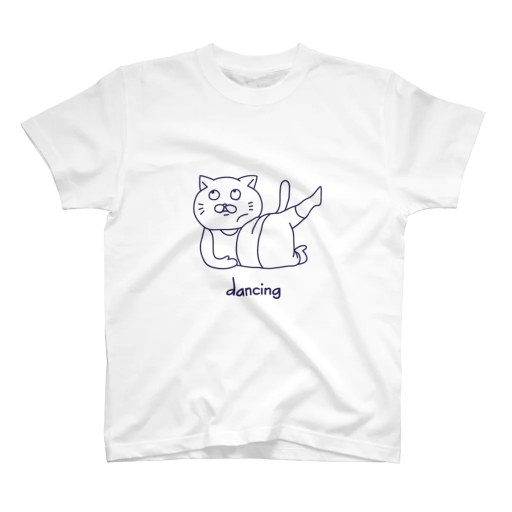 mazoomの踊るねこ スタンダードTシャツ