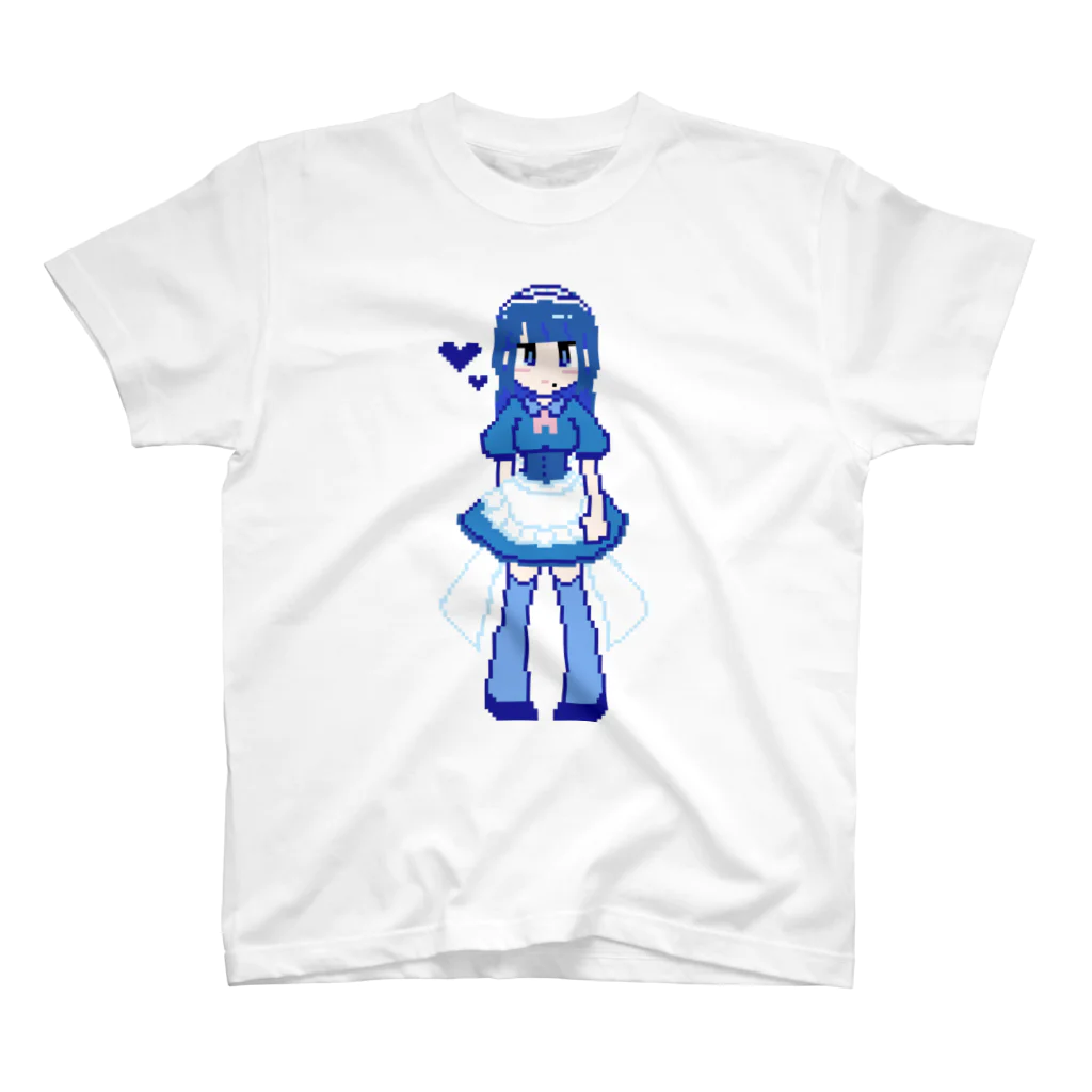 黒田みこ公式グッズの青いメイドさん スタンダードTシャツ