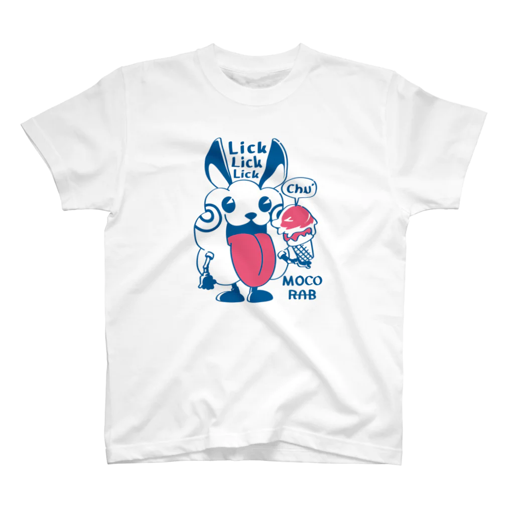 イラスト MONYAAT のモコモコラビット1号*Lick Lick Lick スタンダードTシャツ