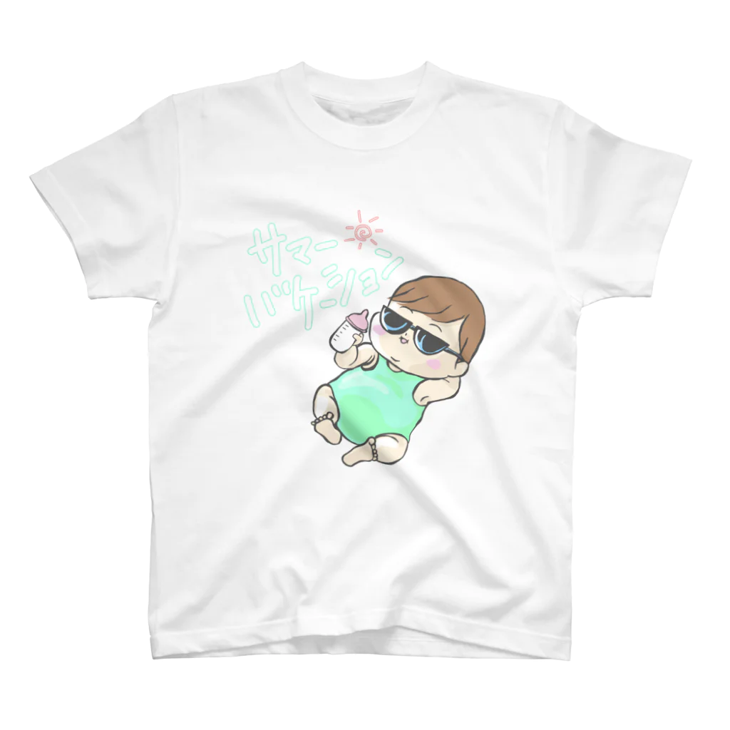 ものものことばの夏休みベイビー スタンダードTシャツ