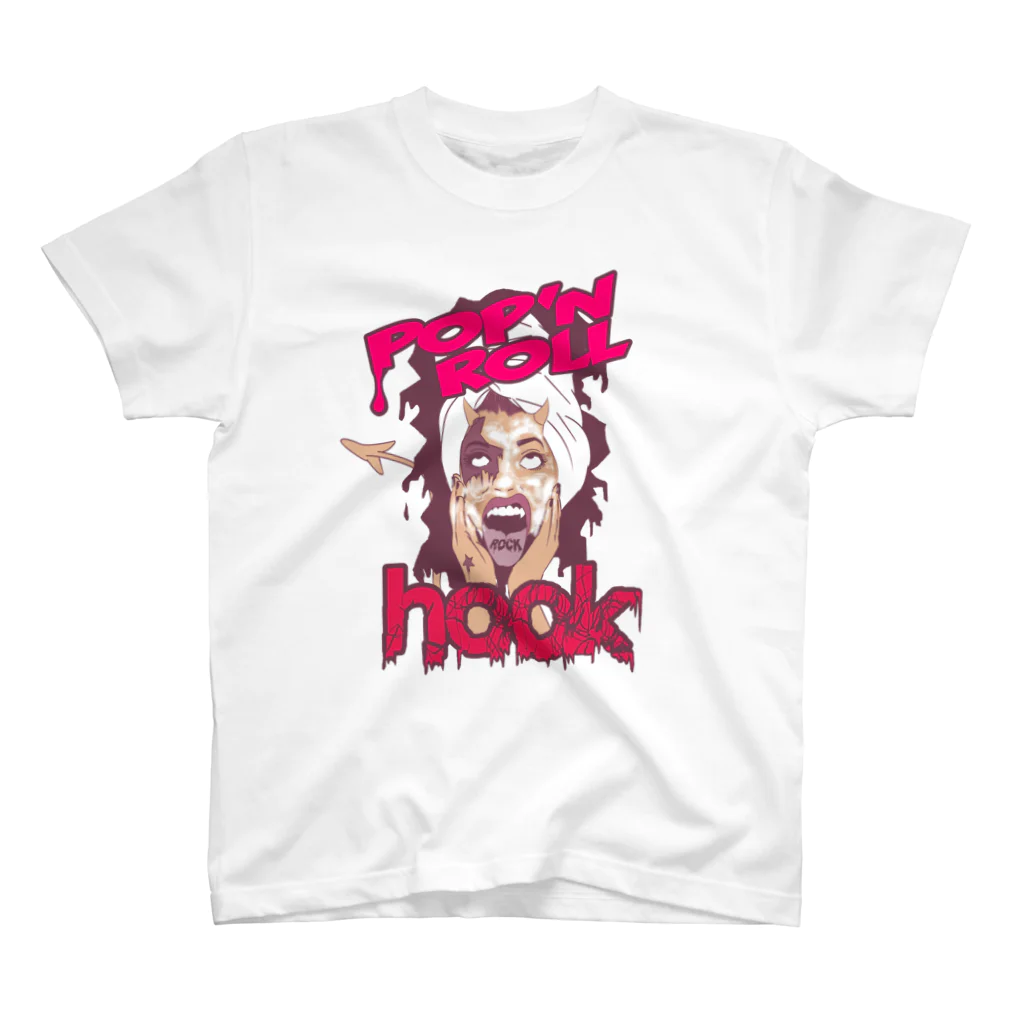 POP'N ROLLのROCK GIRL Regular Fit T-Shirt