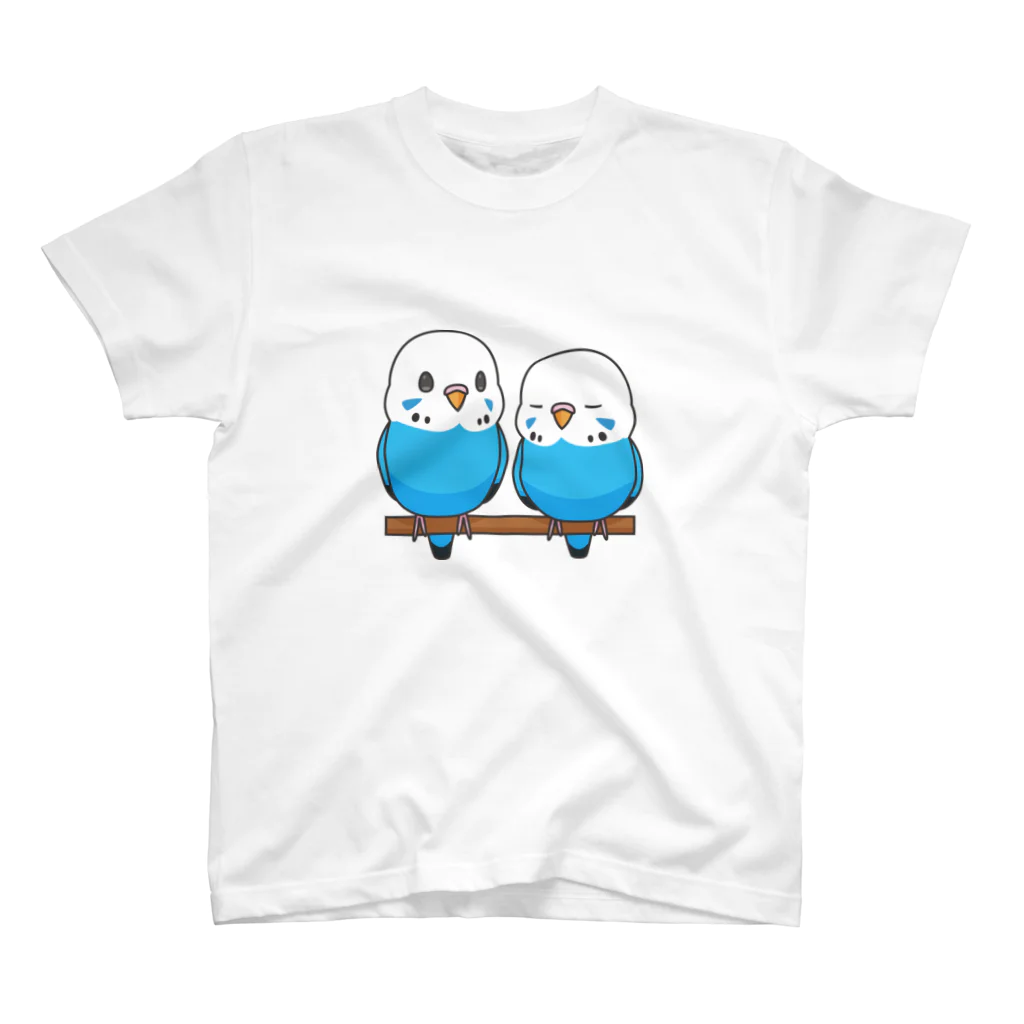 officecollegeのつがいのインコさん スタンダードTシャツ