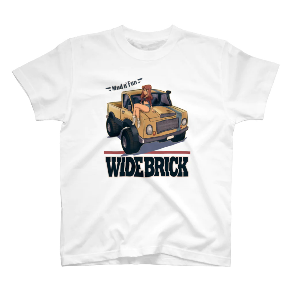 nidan-illustrationの"WIDE BRICK" Regular Fit T-Shirt