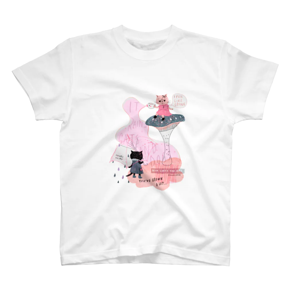 wokasinaiwoの土砂降りハート（ピンク） Regular Fit T-Shirt