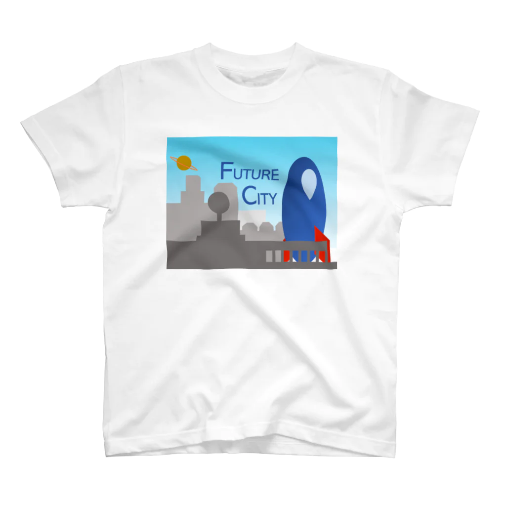 ピアンポン -phangpon-のFUTURE CITY（ロケット） Regular Fit T-Shirt