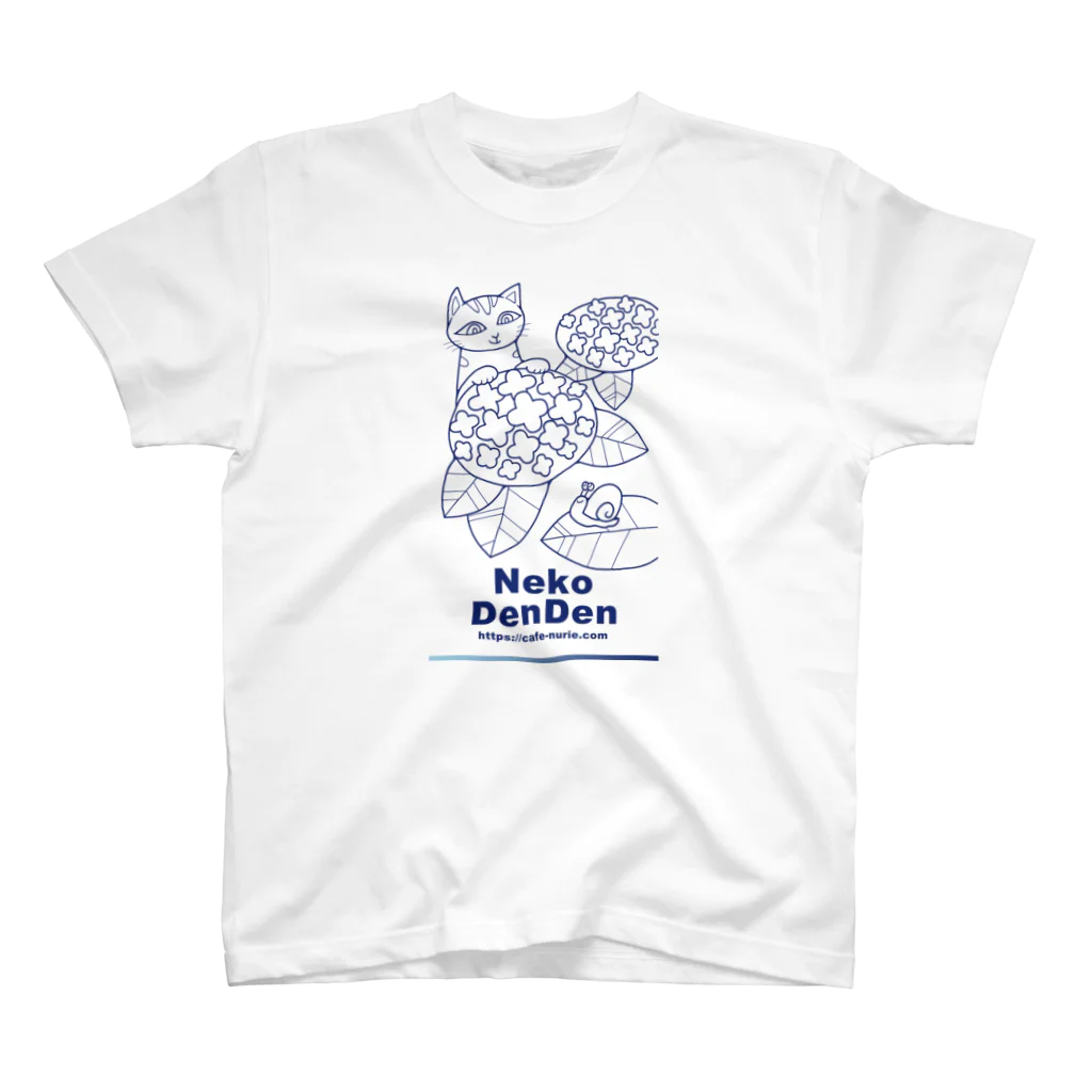 Cafe・de・ぬりえ ShopのNeko DenDen スタンダードTシャツ