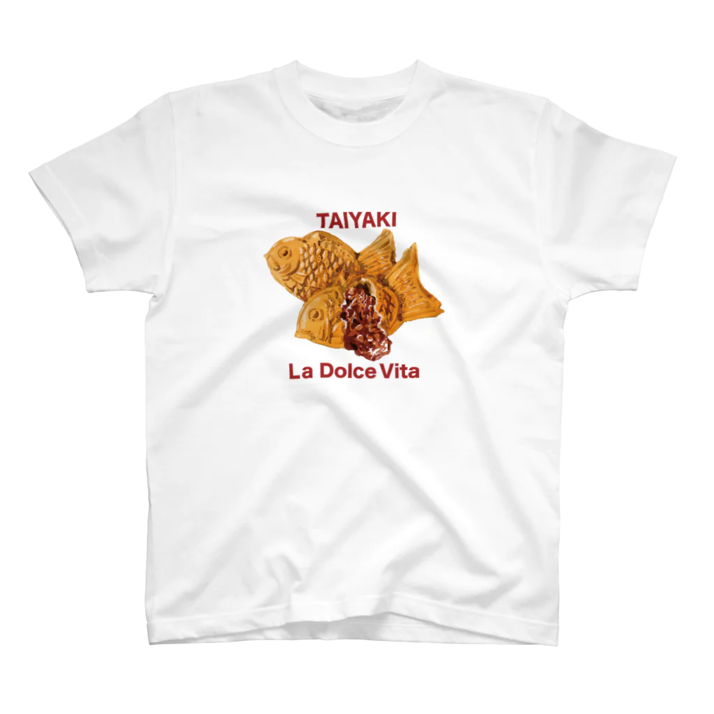 水彩堂のドルチェシリーズ「TAIYAKI」 スタンダードTシャツ