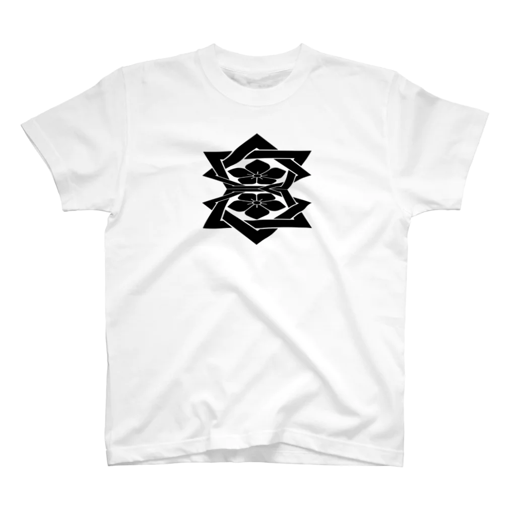 RMk→D (アールエムケード)の桔梗紋 黒 スタンダードTシャツ