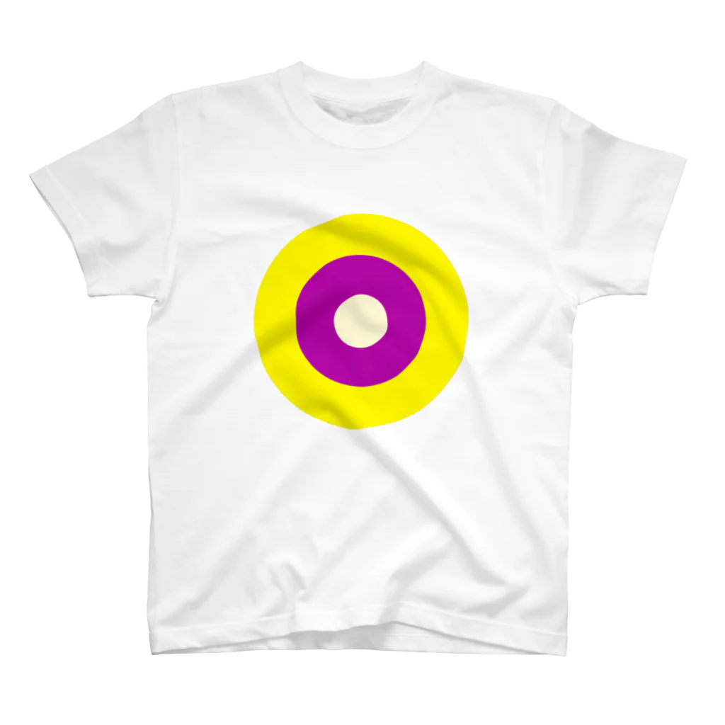 CORONET70のサークルa・黄・パープル2・クリーム Regular Fit T-Shirt