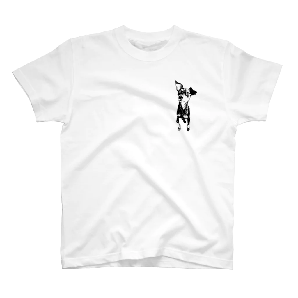 ミニピン クラブ minipin clubのミニチュアピンシャー / ミニピン /Miniature Pinscher / minipin ロゴ無し Regular Fit T-Shirt