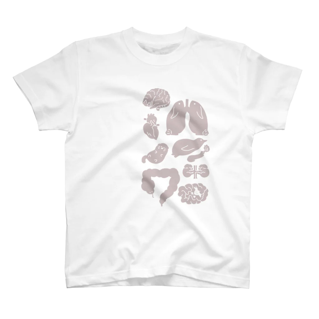 issyoのzooki(くすみピンクver) スタンダードTシャツ