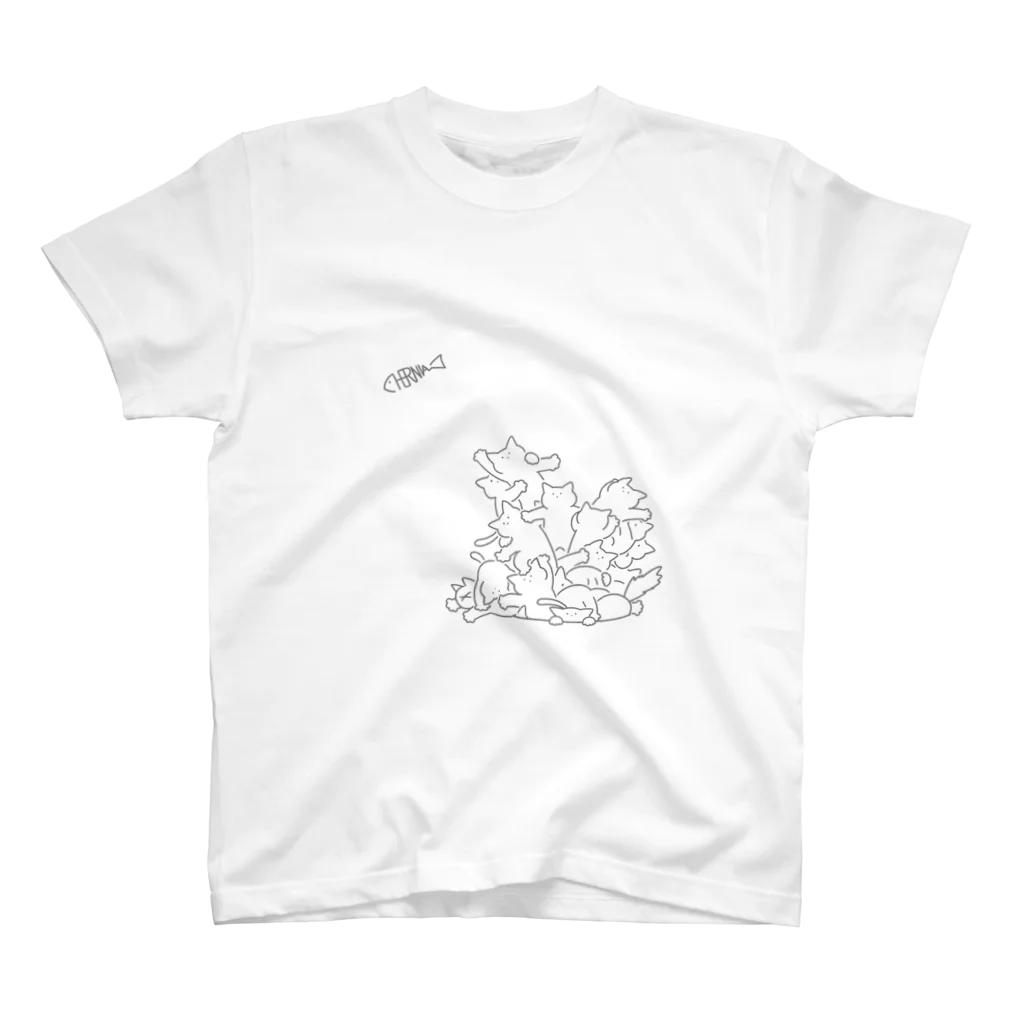 issyoのヘルニアモチーフ(グレーver) スタンダードTシャツ