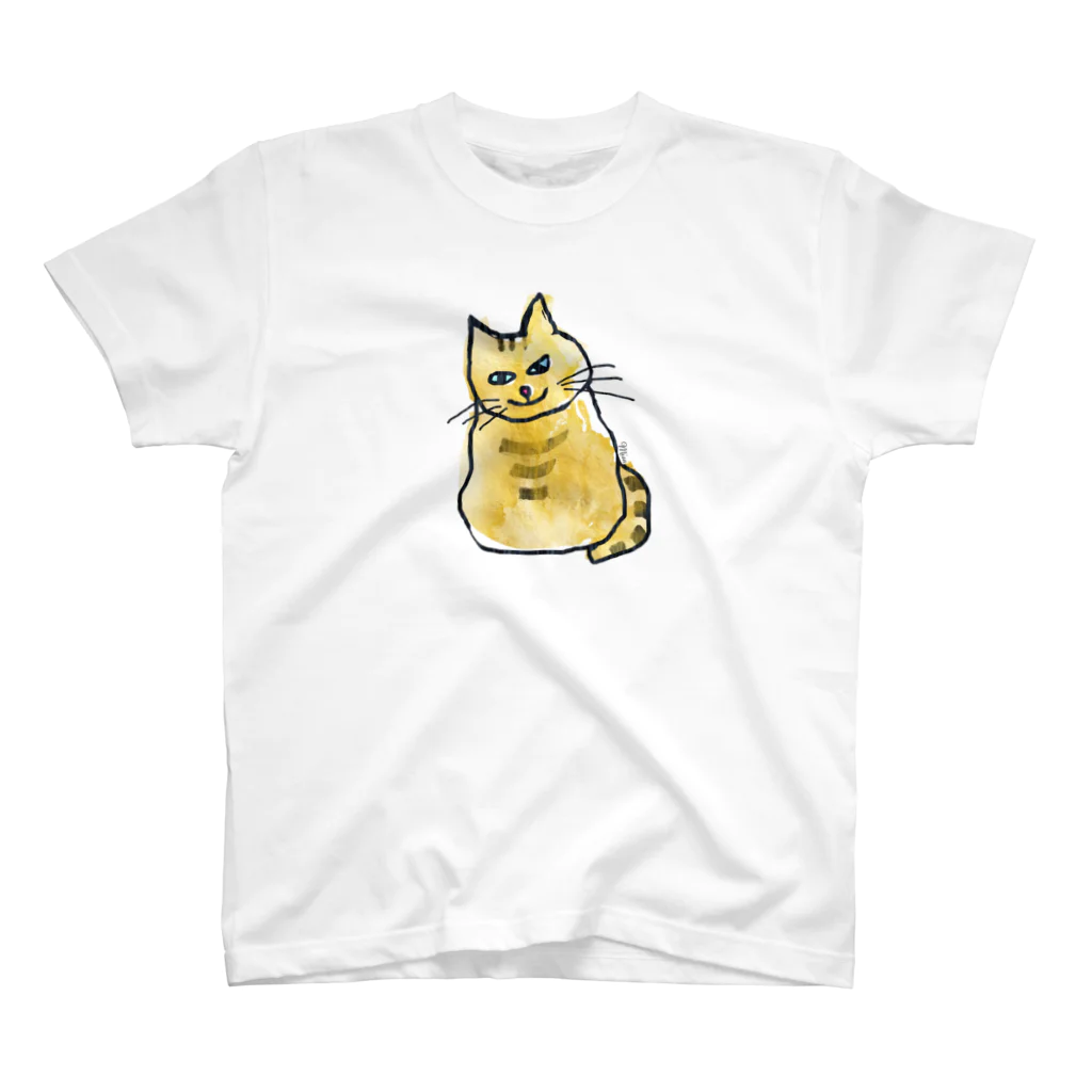 misa_manzanaの青い目の猫 Regular Fit T-Shirt