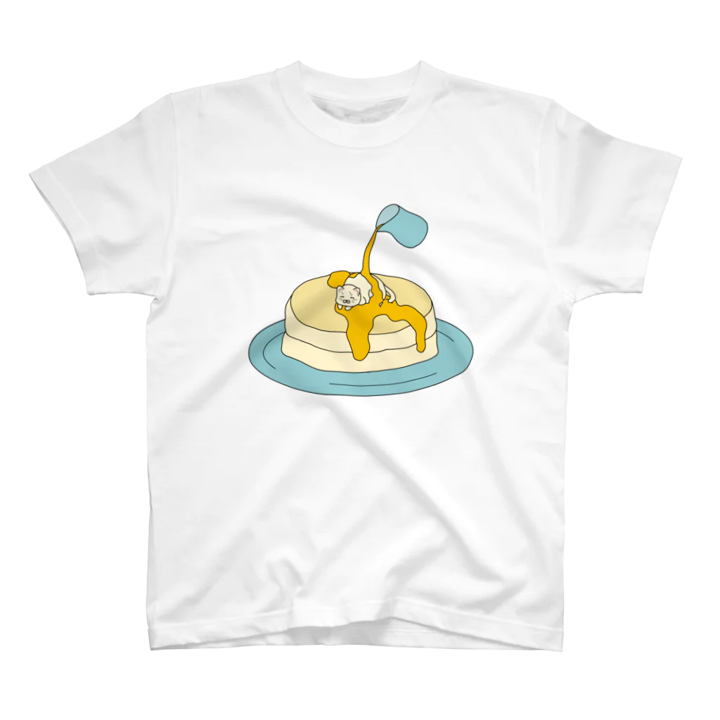 ねこや Ryoko -猫屋 りょうこ-のねこホットケーキ スタンダードTシャツ