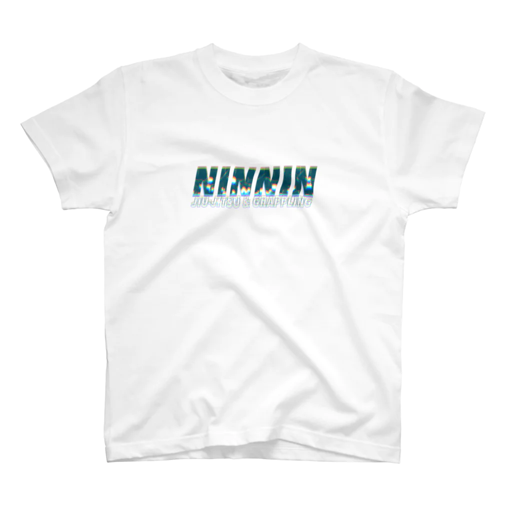 ニンニン柔術屋さんのNIN NIN JIUJITSU & GRAPPLING ロゴTシャツその2 Regular Fit T-Shirt