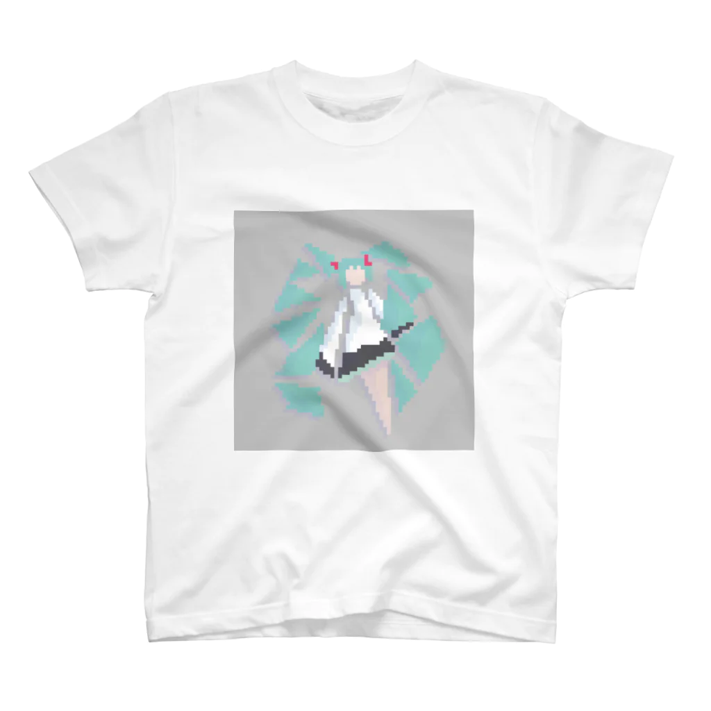 free_pixelartのpixelミク スタンダードTシャツ