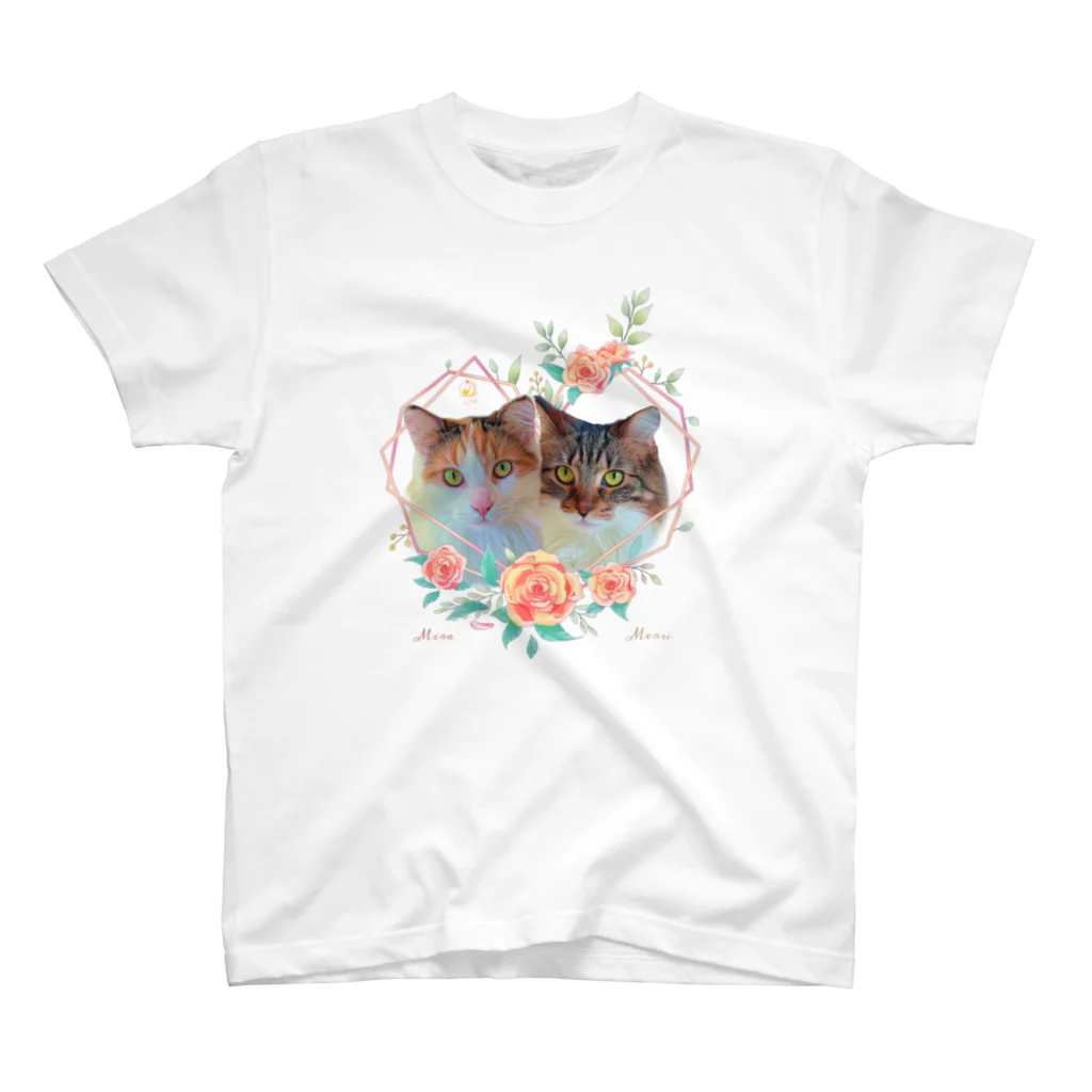 猫カフェラグドール（大阪難波）の猫カフェラグドールみらめるflower スタンダードTシャツ