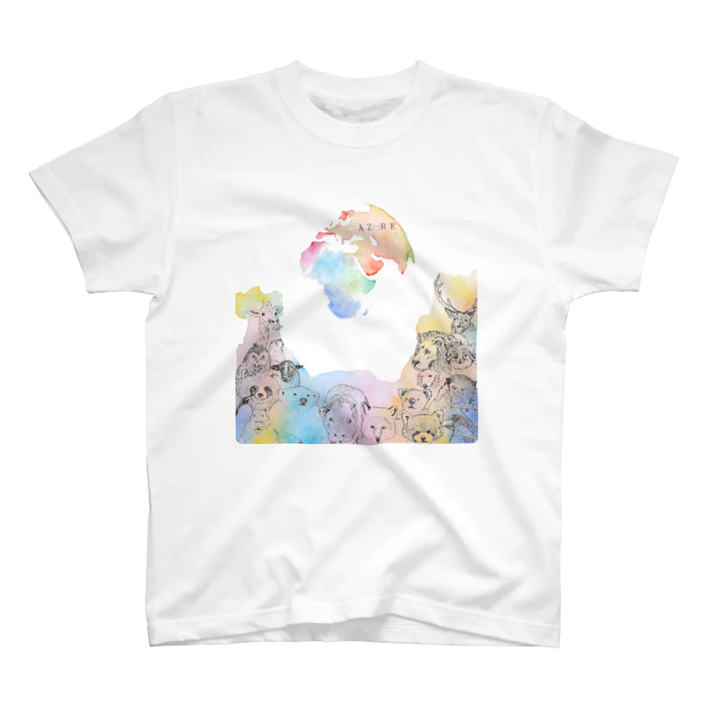 azure designのSave our PLANET　水彩 スタンダードTシャツ