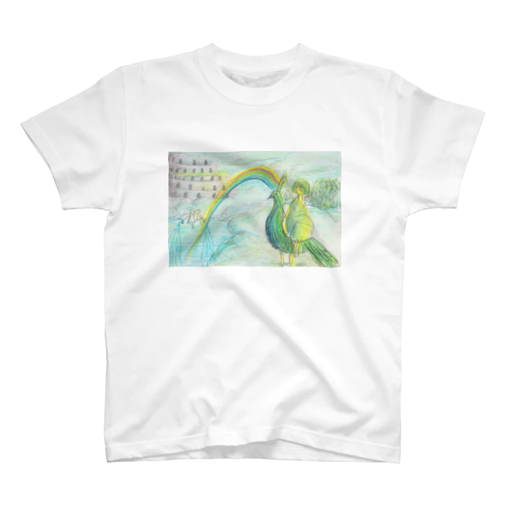 自由空間の鳥と城 スタンダードTシャツ