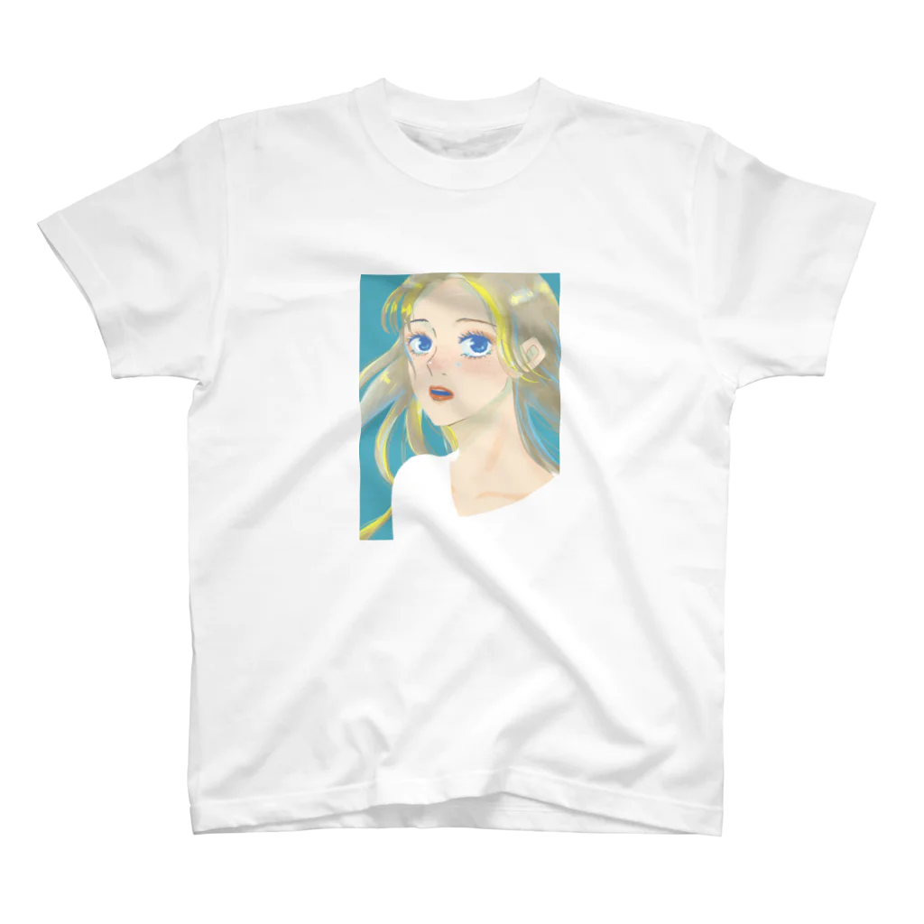 鮭茶漬けのショップの涙の女の子 スタンダードTシャツ