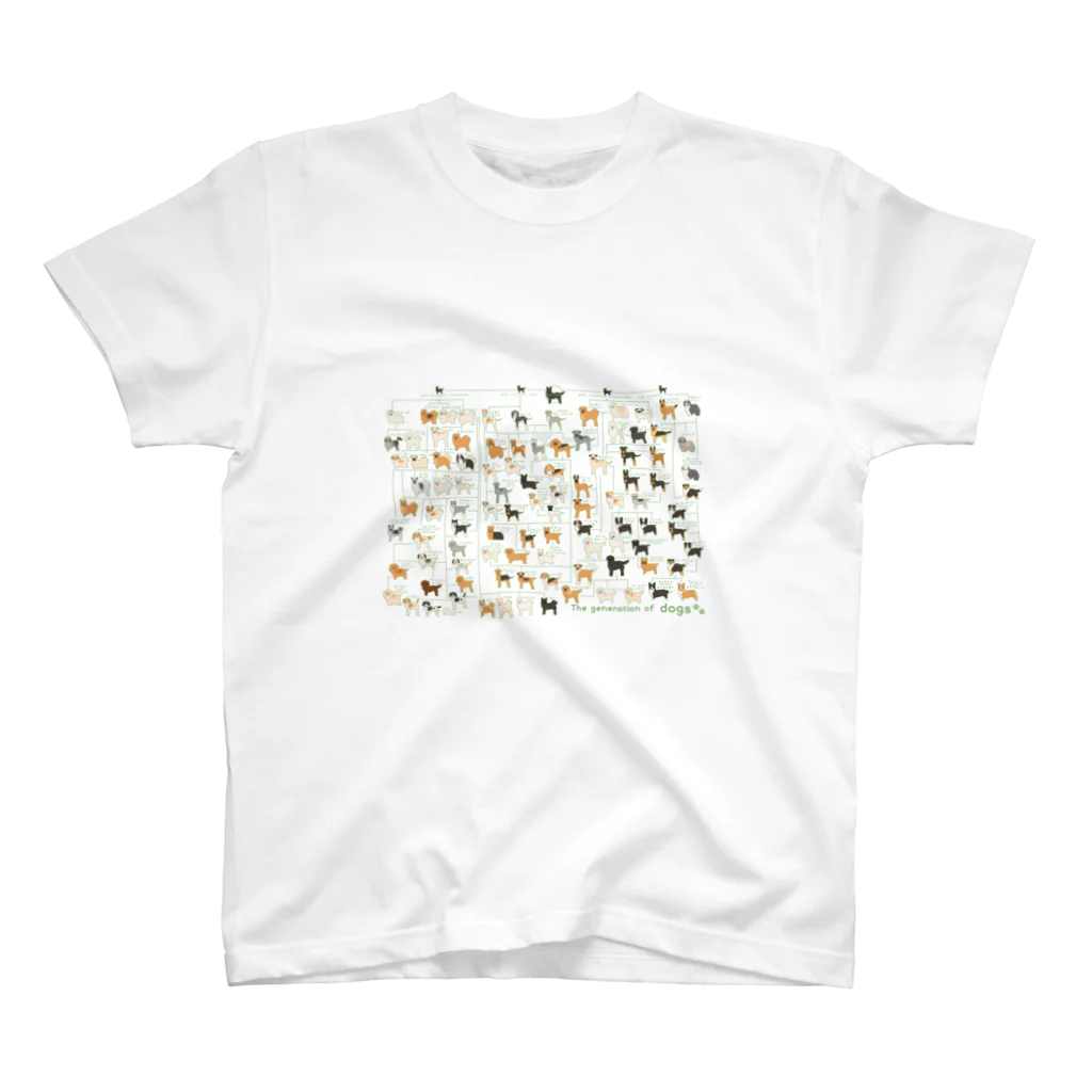 pdの犬の系統図 スタンダードTシャツ