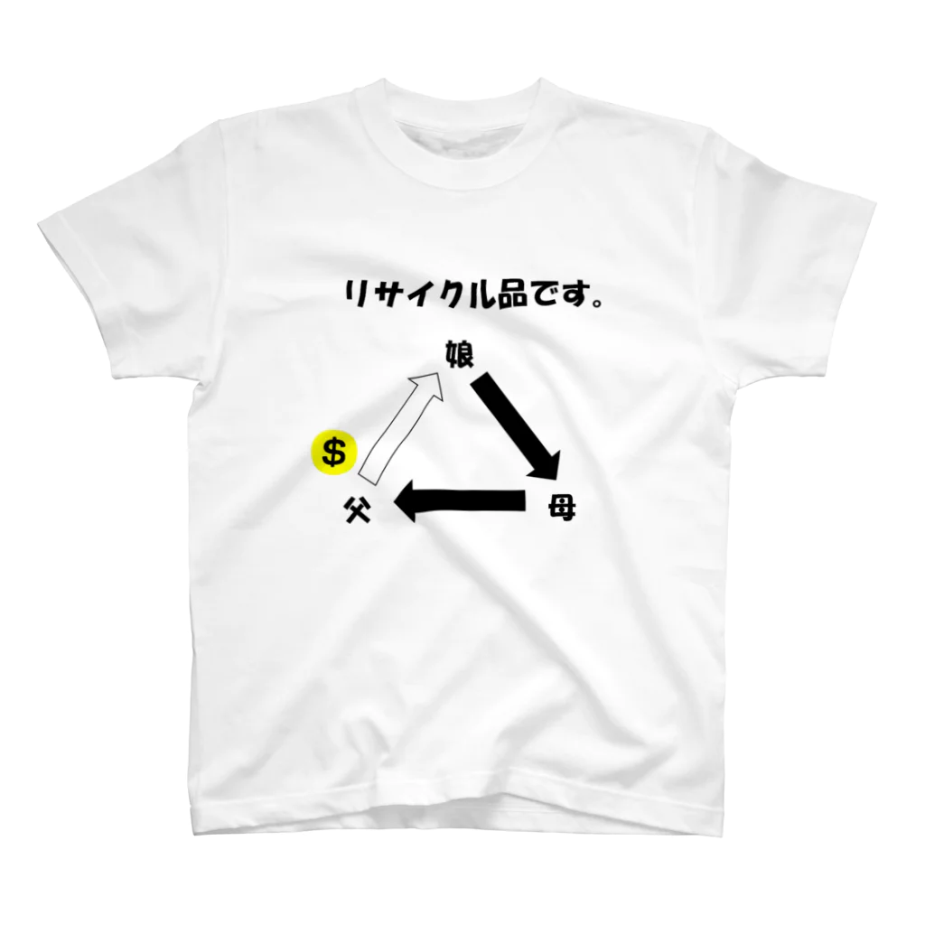 KIBATUYAの現代社会学習　『リサイクル』 スタンダードTシャツ